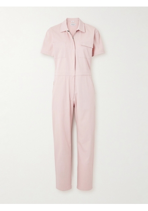 Rivet Utility - Worker Stretch-cotton Jumpsuit - Pink - x small,small,medium,large,x large