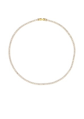 petit moments Beam Necklace in Metallic Gold.