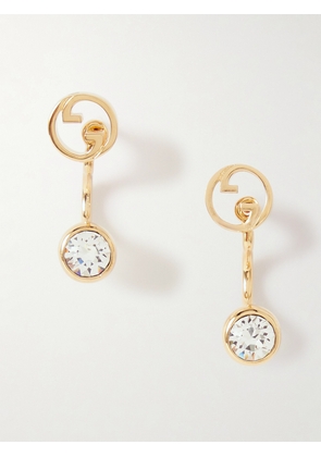 Gucci - Blondie Gold-tone Crystal Earrings - One size