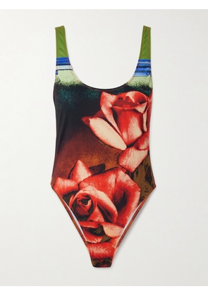 Jean Paul Gaultier - Floral-print Swimsuit - Multi - xx small,x small,small,medium,large,x large