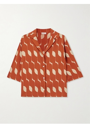 Dries Van Noten - Printed Silk-blend Shirt - Orange - FR34,FR36,FR38,FR40,FR42,FR44