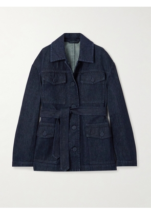Dries Van Noten - Vado Belted Denim Jacket - Blue - x small,small,medium,large