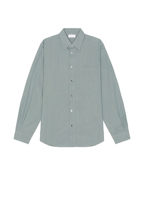 JOHN ELLIOTT Cloak Button Up Shirt in Blue. Size S.