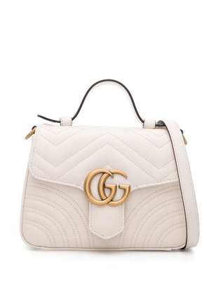 Gucci mini GG Marmont tote bag - White