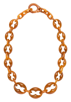 Prada chain-effect necklace - Brown