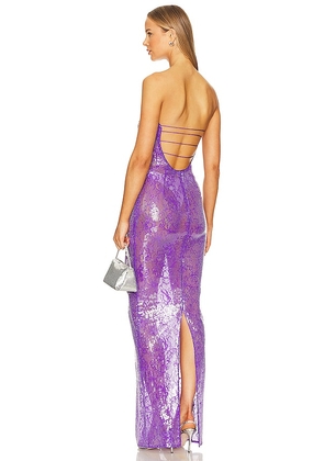 retrofete Lucia Dress in Purple. Size S.