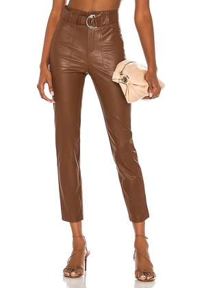 superdown Chanice Buckle Pant in Chocolate. Size XL.