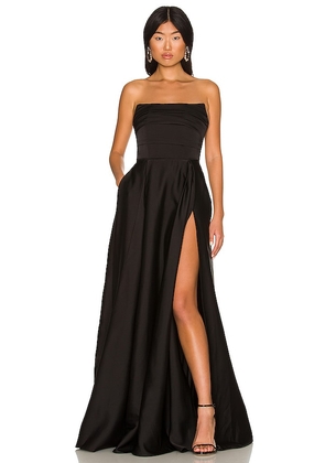 SAU LEE x REVOLVE Heidi Gown in Black. Size 6.