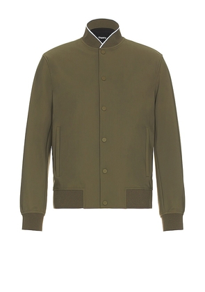 Theory Murphy Shirt in Olive. Size L, XL/1X.