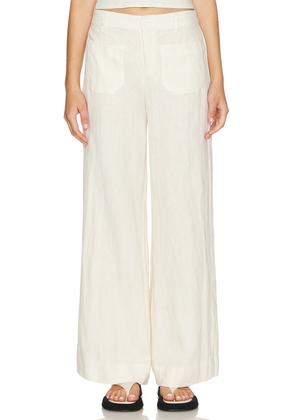 Sanctuary The Linen Marine Wide Leg in Ivory. Size 25, 26, 27, 28, 29, 30.