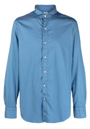 Finamore 1925 Napoli striped cotton blend shirt - Blue