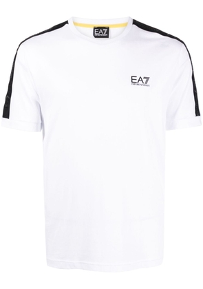 Ea7 Emporio Armani logo-print cotton T-shirt - White