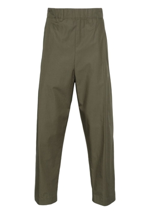 Laneus tapered drop-crotch trousers - Green