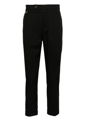Low Brand D-ring cotton chino trousers - Black