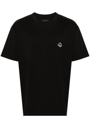 rag & bone Monster-patch cotton T-shirt - Black