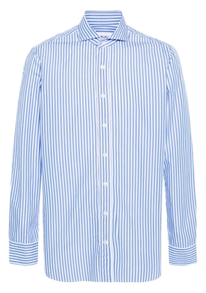 Lardini striped cotton shirt - Blue