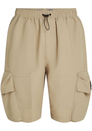 Karl Lagerfeld Jeans logo-appliqué cargo shorts - Neutrals