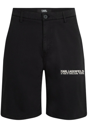 Karl Lagerfeld Rue St-Guillaume chino shorts - Black
