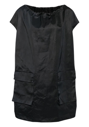 MM6 Maison Margiela drawstring-neck cargo minidress - Black