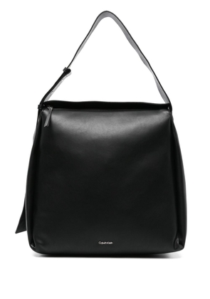 Calvin Klein logo-lettering tote bag - Black