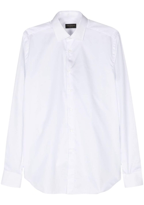 Dell'oglio spread-collar cotton shirt - White