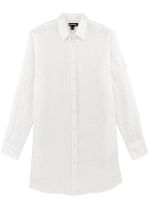 Vilebrequin Fondant organic linen shirt - White