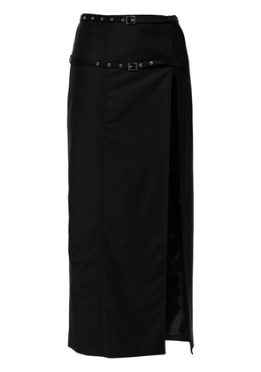 Aya Muse Kura side-slit pencil skirt - Black