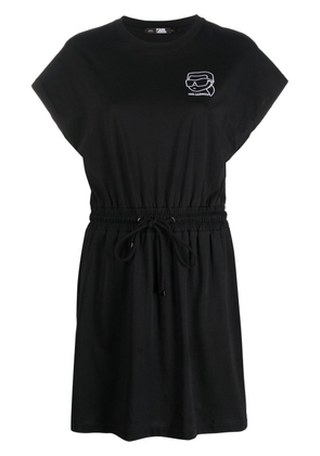 Karl Lagerfeld Ikonik organic-cotton beach dress - Black