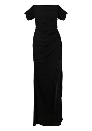 Giuseppe Di Morabito Bardot-style ruched long dress - Black