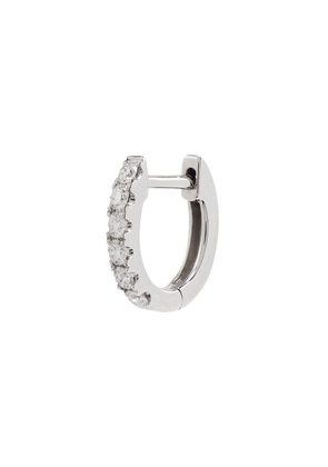 Roxanne First 14kt white gold and diamond hoop earring - Silver