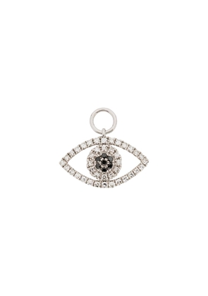 Roxanne First 14kt white gold diamond-embellished eye charm - Silver