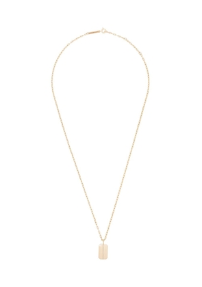 Zoë Chicco 14kt yellow gold dog tag necklace