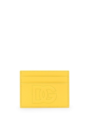 Dolce & Gabbana DG-embossed card holder - Yellow