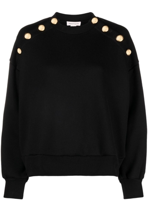 Alexander McQueen embellished cotton sweatshirt - Black
