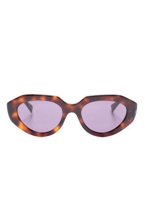 Missoni tortoiseshell-effect geometric-frame sunglasses - Brown