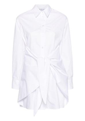 Manuel Ritz classic-collar cotton shirt minidress - White