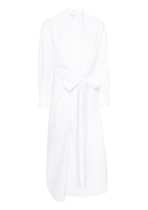 Manuel Ritz classic-collar maxi shirt dress - White