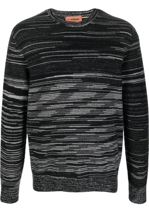 Missoni stripe-print cashmere jumper - Black