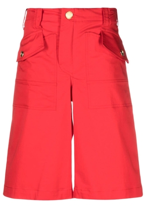 PINKO mid-rise knee-length shorts - Red