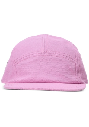 Lacoste logo-patch organic cotton cap - Pink