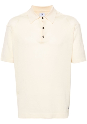 C.P. Company fine-knit short-sleeve polo shirt - Yellow