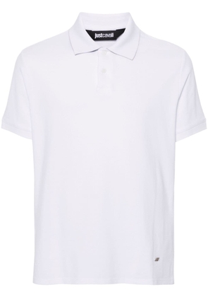 Just Cavalli piqué-weave polo shirt - White