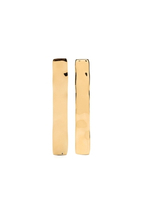 Jil Sander polished-finish drop earrings - Gold