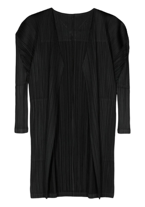 Pleats Please Issey Miyake Monthly Colors February pleated cardigan - Black