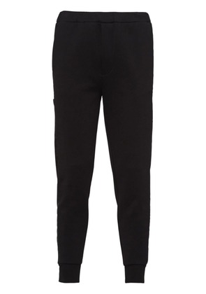 Prada tapered cotton track pants - Black