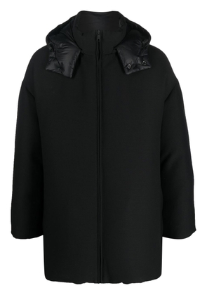 Valentino Garavani zip-up hooded coat - Black
