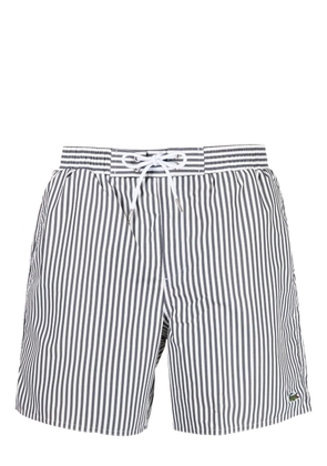 Lacoste stripe-print swim shorts - Green