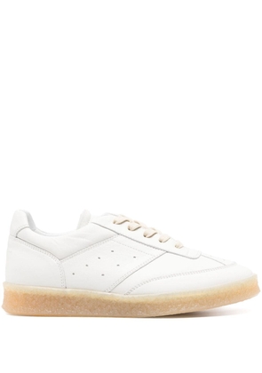 MM6 Maison Margiela 6 Court leather sneakers - White