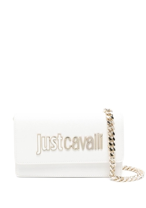 Just Cavalli logo-lettering shoulder strap - White