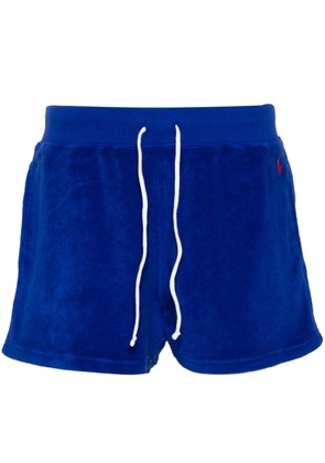 Polo Ralph Lauren Pony-embroidered towelling mini shorts - Blue
